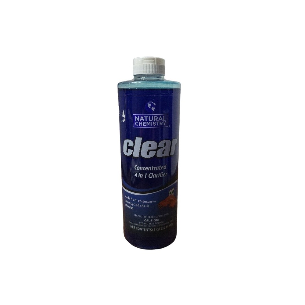 Natural Chemistry Clear Chitosan Based Clarifier 32 oz (13555NCM) Concentrated